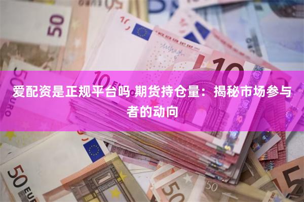 爱配资是正规平台吗 期货持仓量：揭秘市场参与者的动向