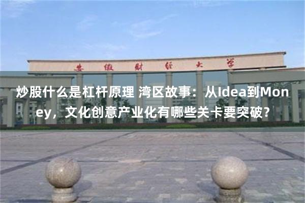 炒股什么是杠杆原理 湾区故事：从Idea到Money，文化创意产业化有哪些关卡要突破？
