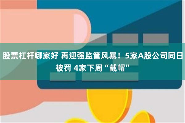 股票杠杆哪家好 再迎强监管风暴！5家A股公司同日被罚 4家下周“戴帽”